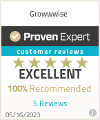 Growwise proven expert customer reviews.